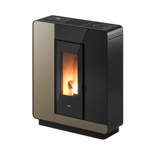 Elle Plus 9,0 kW - Cadel - Light Bronze blacha - Czarne szkło