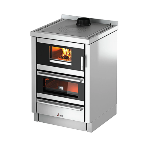 Kuchnia na drewno Kook 60 4.0 - Cadel - Inox blacha