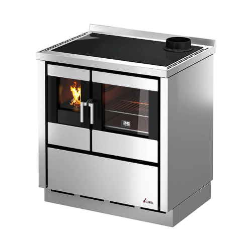 Kuchnia na drewno Kook 80 - Cadel - Inox blacha