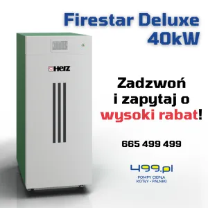 Kocioł zgazowujący drewno Firestar Deluxe 40kW - HERZ